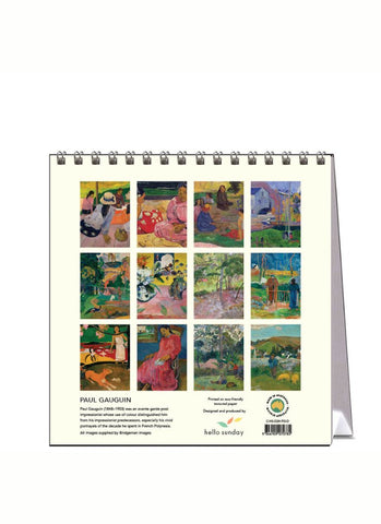 Paul Gauguin Desk Calendar 2024