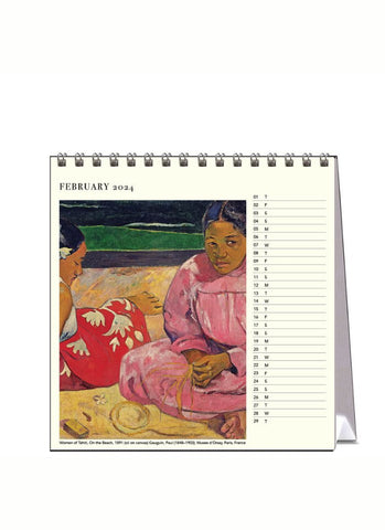 Paul Gauguin Desk Calendar 2024 - month