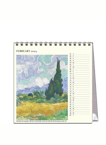 Van Gogh Desk Calendar 2024 - month