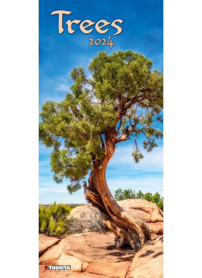 Trees Vertical Calendar 2024