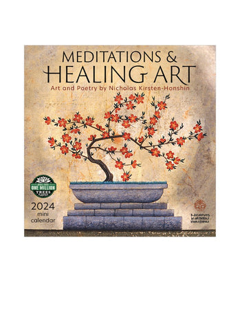 Meditations & Healing Art Mini Wall Calendar 2024