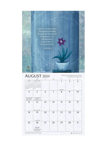 Meditations & Healing Art Mini Wall Calendar 2024 - month
