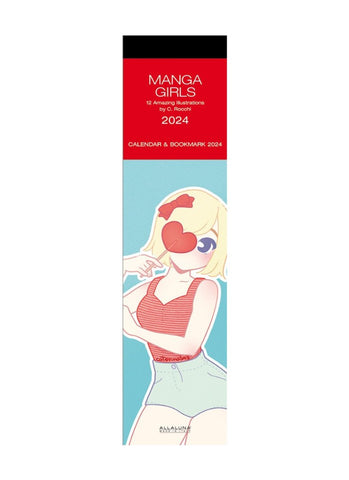Manga Girls Bookmark Calendar 2024