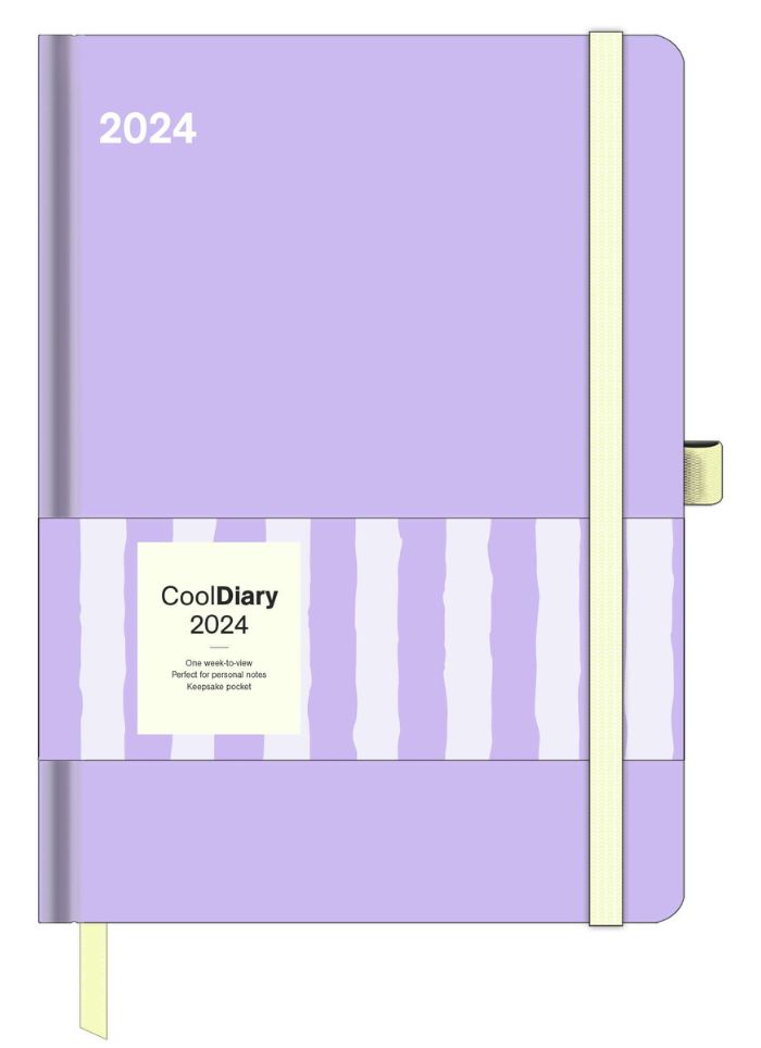 Lavender 'Cool' Large Diary 2024