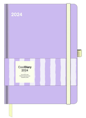 Lavender 'Cool' Large Diary 2024