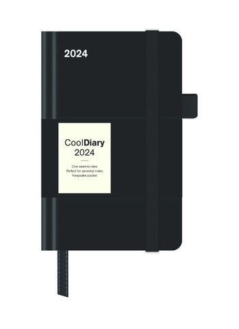 Black 'Cool' Small Diary 2024