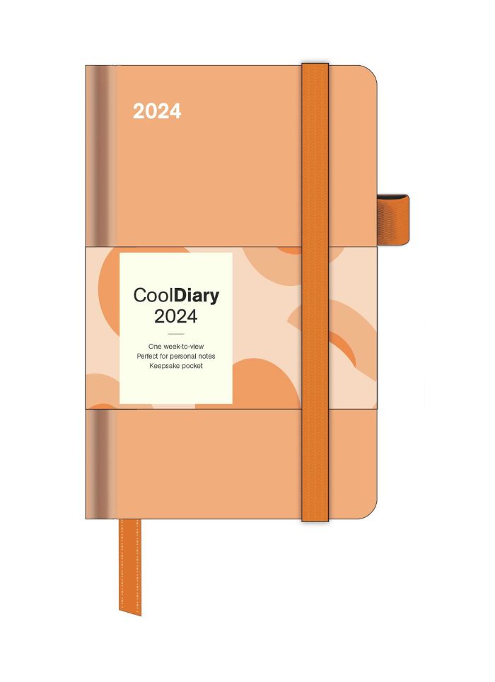 Apricot 'Cool' Small Diary 2024
