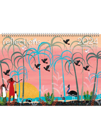 Reflections - Rainforest & Reef Melanie Hava Wall Calendar 2024