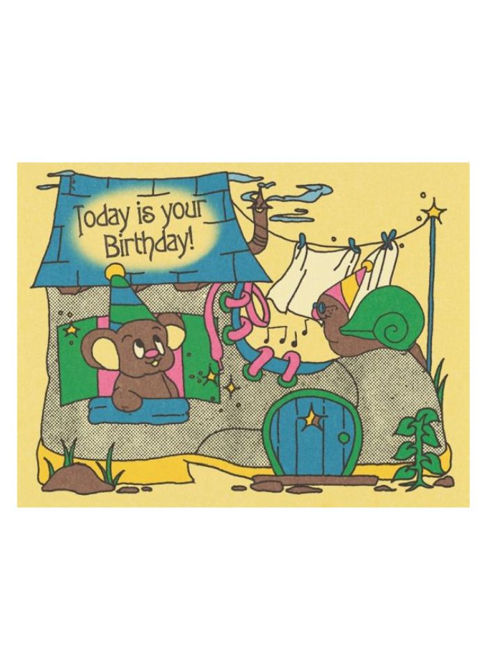 Red Cap Card - Birthday Boot