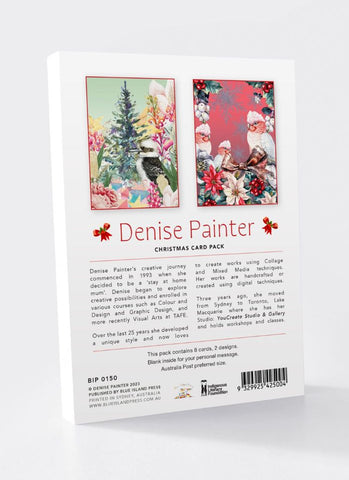 ILF Charity Christmas Card Pack - Denise Painter pack 1 (0150) - back of pack