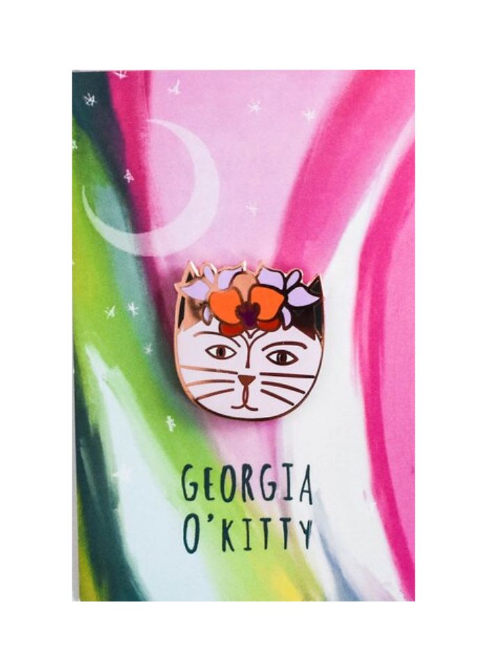 Georgia O'Kitty Enamel Pin