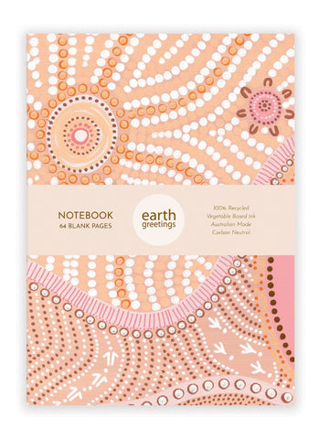 Earth Greetings A5 Blank Notebook - Out Mother the Sun