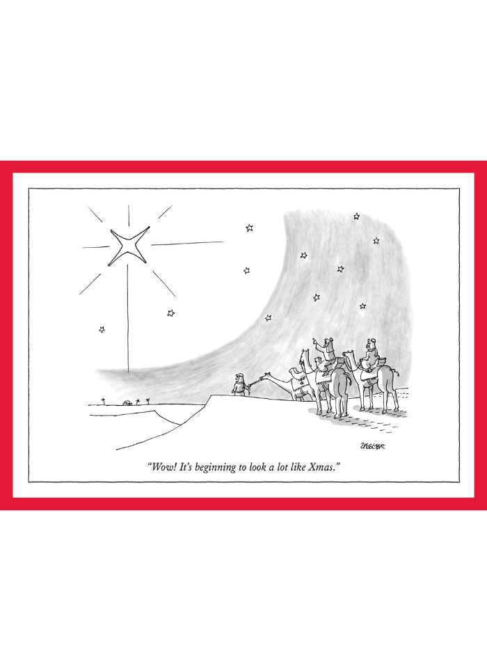 New Yorker Cartoon Christmas Card - Beginning to Look