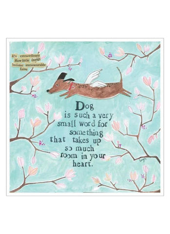 Curly Girl card - Dog is a Small Word