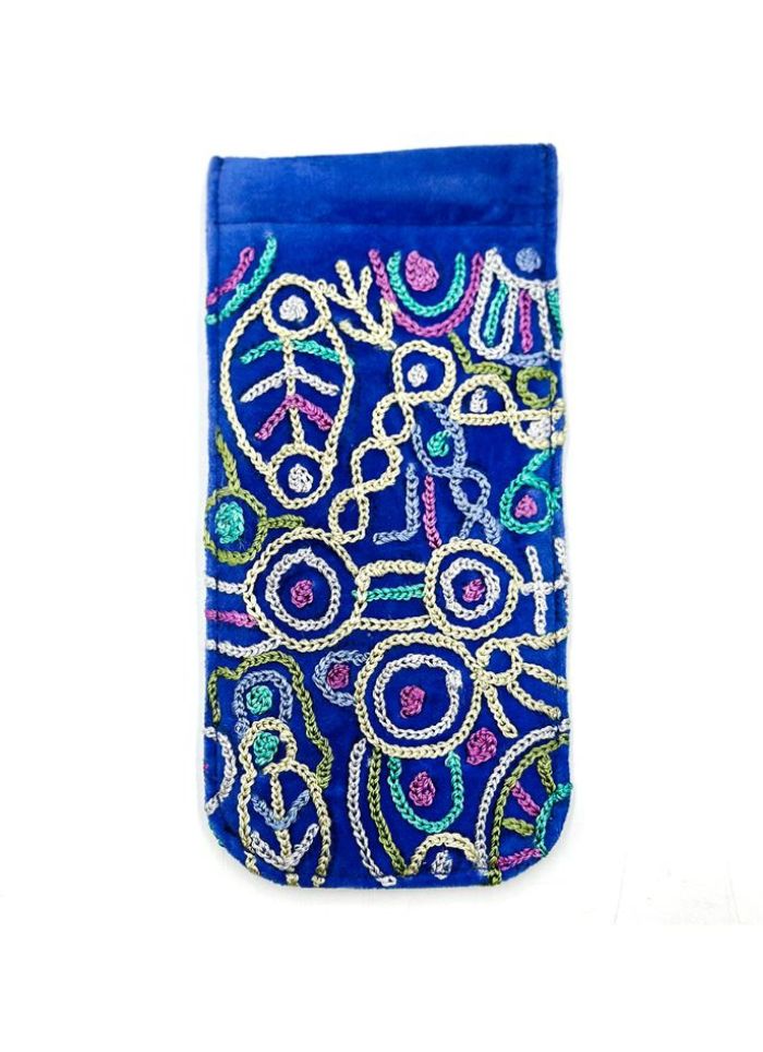 Velvet Embroidered Glasses Case - Cedric Varcoe