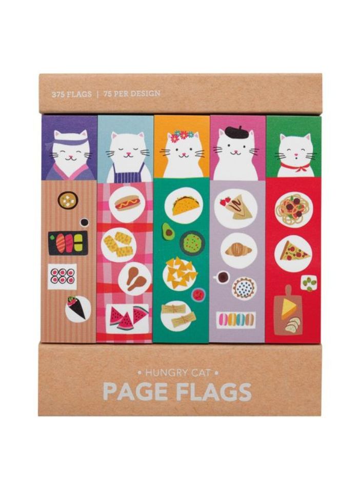 Page Flags - Hungry Cats (Sticky Notes)