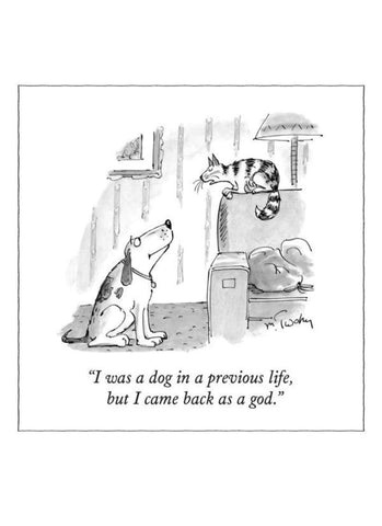 New Yorker Magnet - Dog in a Previous Life