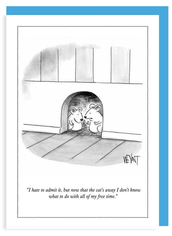 New Yorker Cartoon Card - Free Time