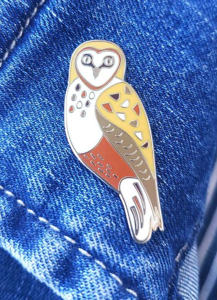 Barn Owl Enamel Pin
