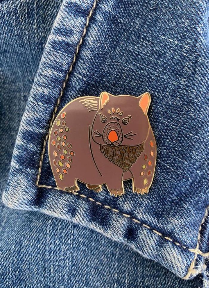 Wombat Enamel Pin