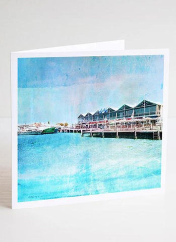 Fremantle Fishing Boat Harbour - Braw Paper Co Note Card