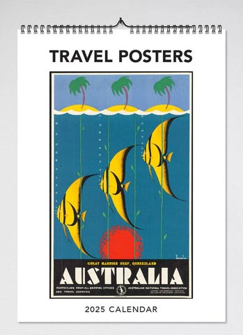 Australian Travel Posters Wall Calendar 2025