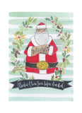 Curly Girl Christmas card - Checkin' it Twice
