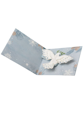 UWP Luxe 3D Pop-up Christmas Card - Peace Dove