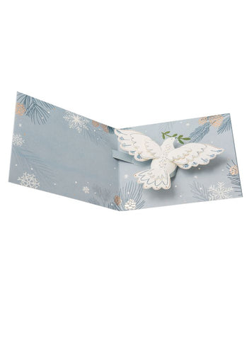 UWP Luxe 3D Pop-up Christmas Card - Peace Dove