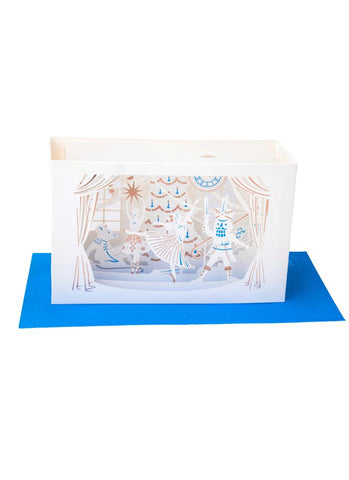 UWP Luxe 3D Pop-up Christmas Card - Nutcracker