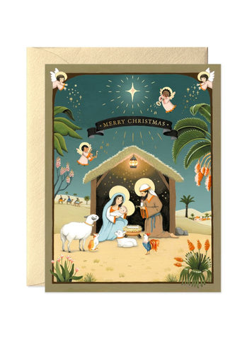 Joo Joo Paper Christmas Card - Nativity Christmas