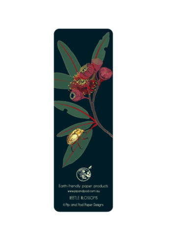 Emma Miszalski Bookmark - Beetle Blossoms (back)