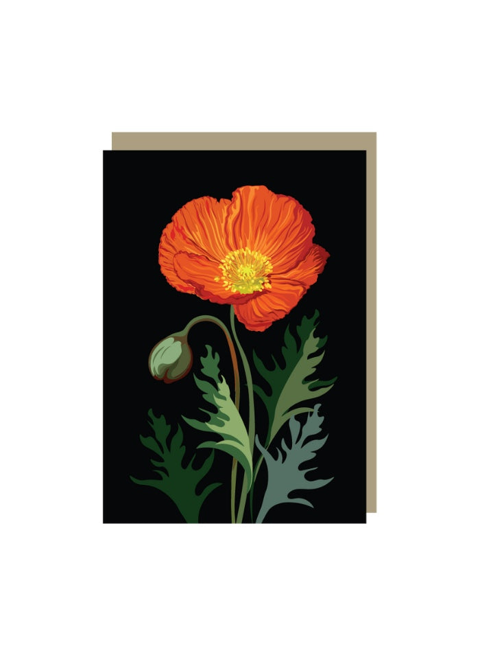 Emma Miszalski Mini Card - Pretty Poppy