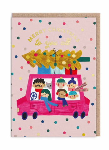 Ohh Deer Christmas Card - Merry Christmas to You All Car