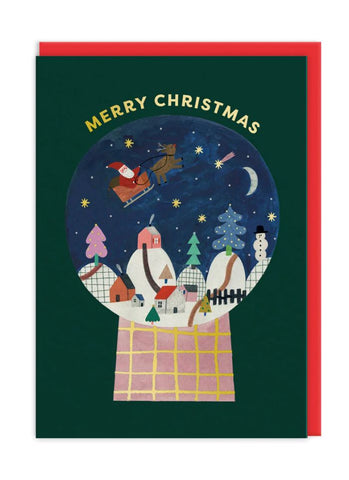 Ohh Deer Christmas Card - Merry Christmas Snowglobe