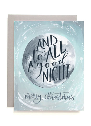 Christmas Moon Card