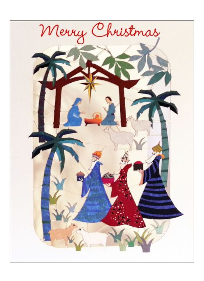 Forever Laser Cut Christmas Card - Adoration of the Magi