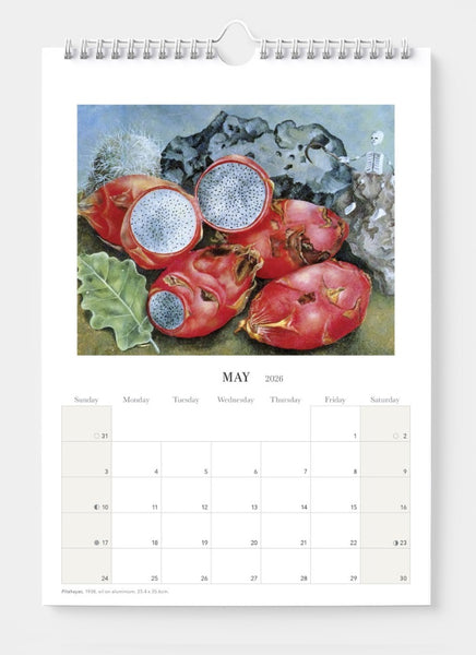  Frida Kahlo Wall Calendar 2026 – Paper Parrot Illustration 