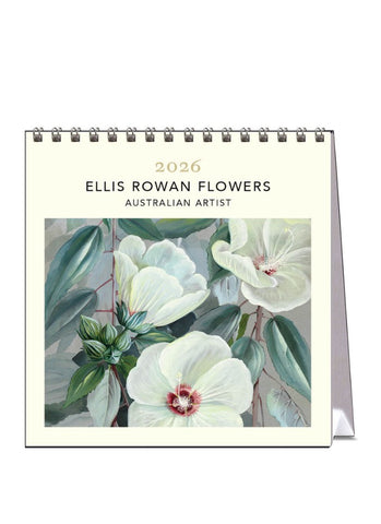 Ellis Rowan - Flowers Desk Calendar 2026