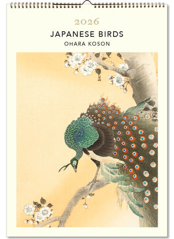 Japanese Birds Large Calendar 2026