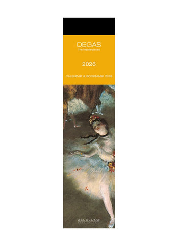 Degas Bookmark Calendar 2026