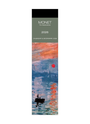 Monet Bookmark Calendar 2026
