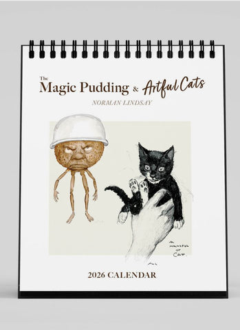 Norman Lindsay - The Magic Pudding & Artful Cats Desk Calendar 2026