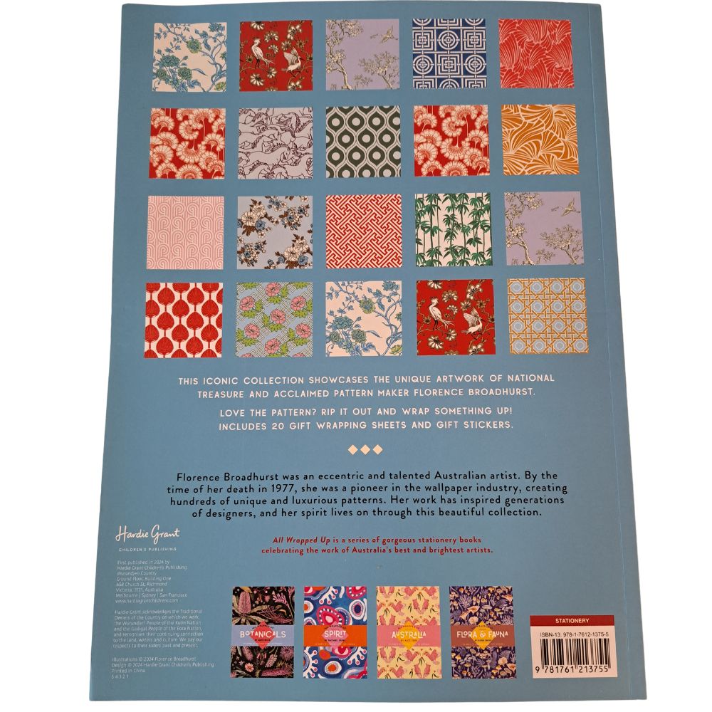 Florence Broadhurst - Wrapping Papers Book - back