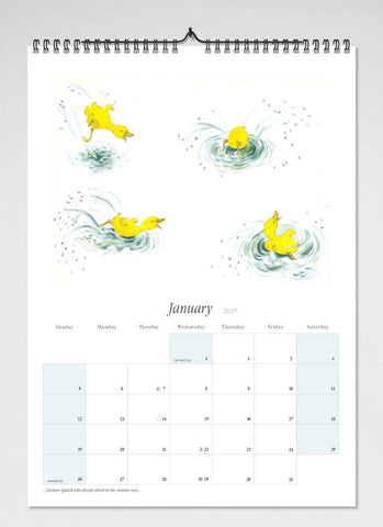 Hairy Maclary by Lynley Dodd Wall Calendar 2025 - month