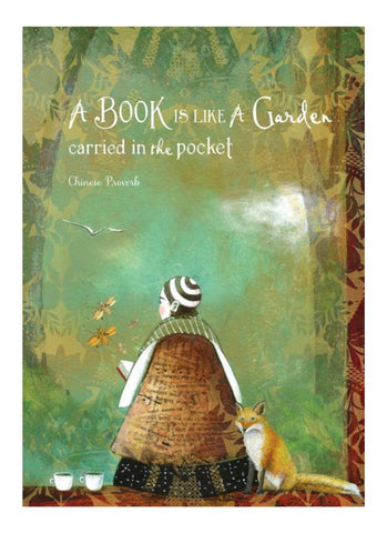 Sacredbee greeting card - A Book