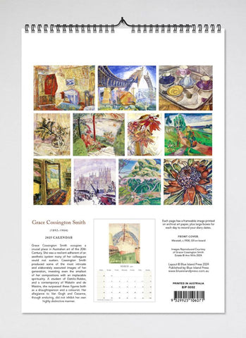 Grace Cossington Smith Wall Calendar 2025 - back