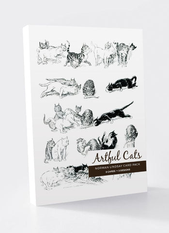 Norman Lindsay - Artful Cats Card Pack 1