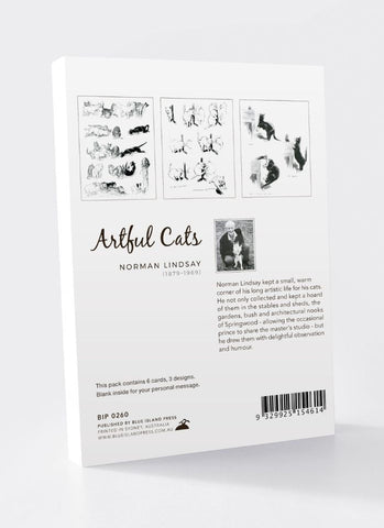 Norman Lindsay - Artful Cats Card Pack 1 - back cover