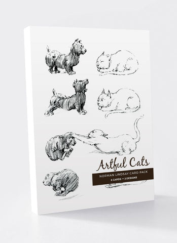 Norman Lindsay - Artful Cats Card Pack 2